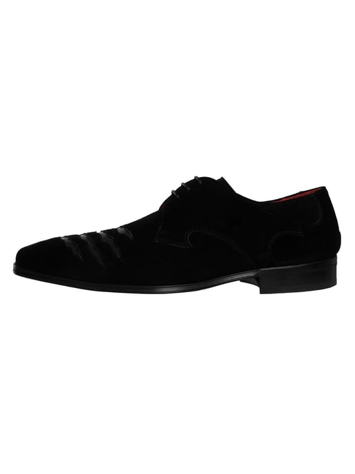 Jeffery West Brogue-Schuhe Aus Wildleder Mit Rissen, Schwarz - Image 2