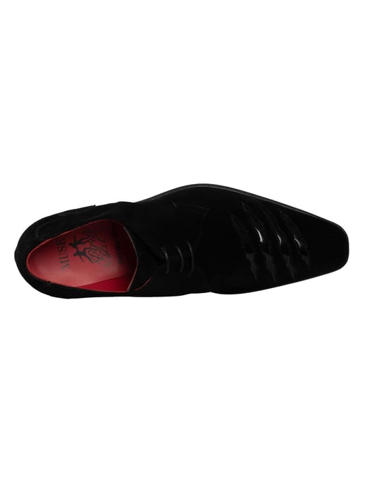 Jeffery West Brogue-Schuhe Aus Wildleder Mit Rissen, Schwarz - Image 6