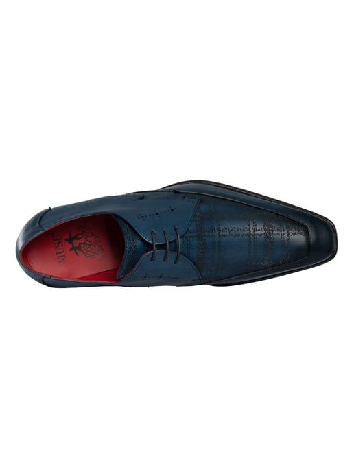 Jeffery West Leder-Brogue-Schuhe, Blau - Image 6