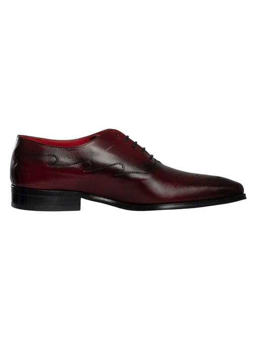 Jeffery West Oxford-Schuhe Aus Leder, Rot - Image 3