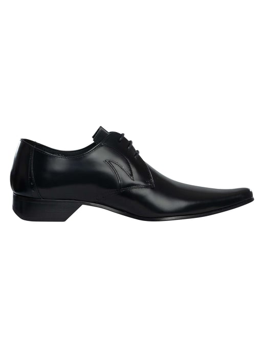 Jeffery West Derby Polierte Lederschuhe, Schwarz - Image 3