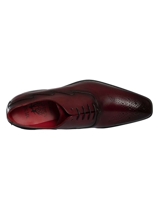 Jeffery West Oxford-Schuhe Aus Leder, Rot - Image 6