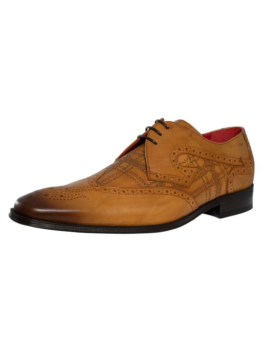 Jeffery West Schottische Derby-Schuhe Aus Leder, Braun - Image 1
