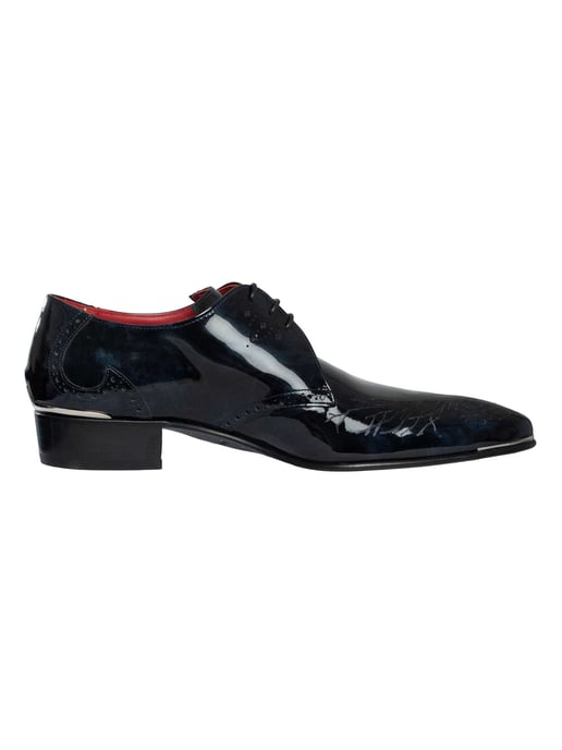 Jeffery West Branch Brogue Lederschuhe, Blau - Image 3