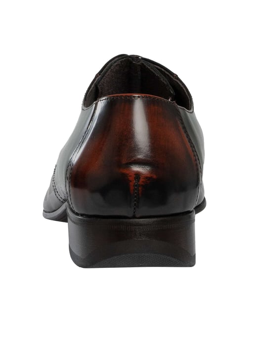 Jeffery West Derby Polierte Lederschuhe, Braun - Image 5