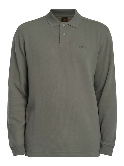 BOSS Petempesto Langarm-Poloshirt, Grau - Image 5
