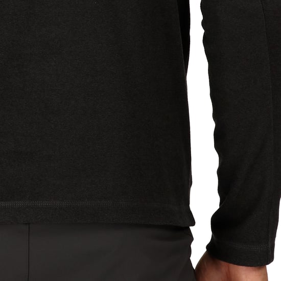 Regatta Montes Leichtes Mini-Streifen-Sweatshirt Mit Halbem Reißverschluss, Schwarz - Image 5
