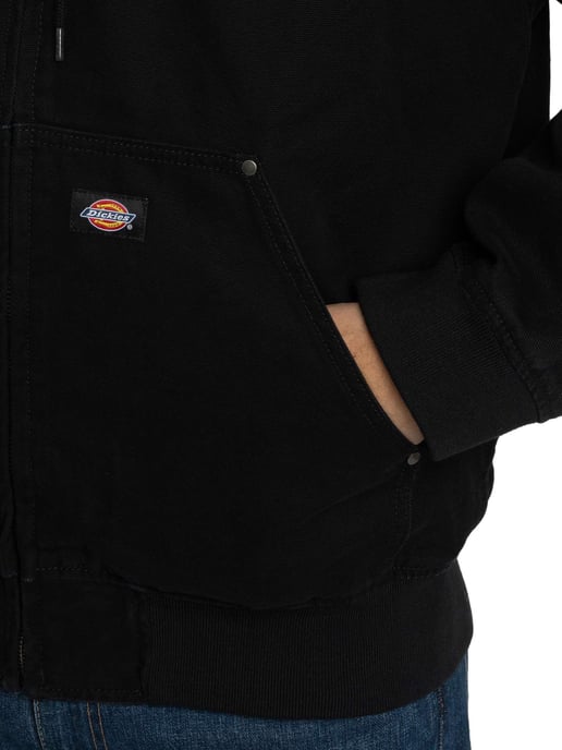 Dickies Ungefütterte Canvas-Kapuzenjacke, Schwarz - Image 4