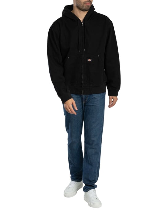 Dickies Ungefütterte Canvas-Kapuzenjacke, Schwarz - Image 6