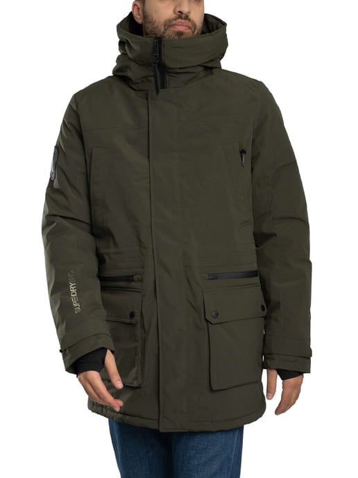 Superdry Gepolsterte City-Parka-Jacke, Grün - Image 1