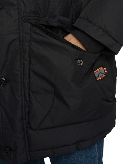 Superdry Expedition Stepper Parka Jacke, Schwarz - Image 4