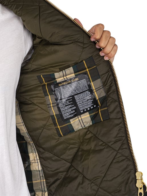 Barbour Reelin Wachsjacke, Grün - Image 5
