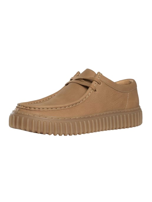Clarks Torhill Lo Leder, Beige - Image 1