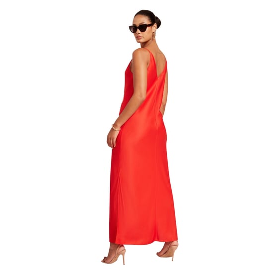 Ted Baker Melmae Bedrucktes Rotes Slipkleid Mit Rundhalsausschnitt - Image 3