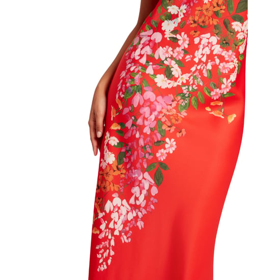Ted Baker Melmae Bedrucktes Rotes Slipkleid Mit Rundhalsausschnitt - Image 6