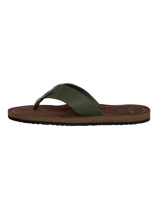 Barbour Toeman Flip-Flops, Grün - Image 2