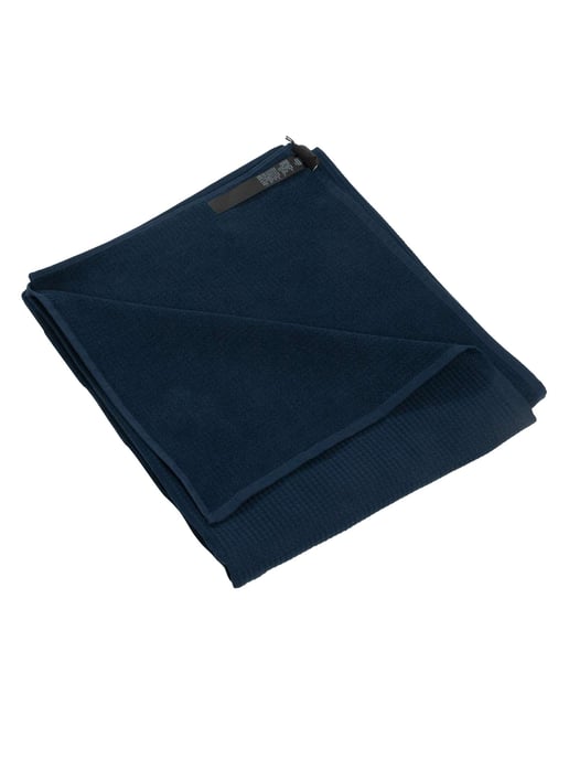 Emporio Armani Strandtuch Aus Waffelgewebe, Blau - Image 5