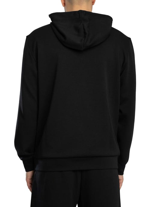 EA7 Pullover-Hoodie Mit Logo-Patch, Schwarz - Image 3