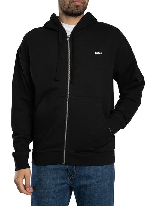 HUGO Dapozip Zip Hoodie, Schwarz - Image 1