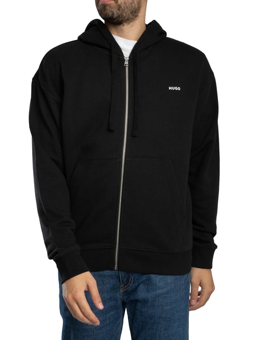 HUGO Dapozip Zip Hoodie, Schwarz - Image 2