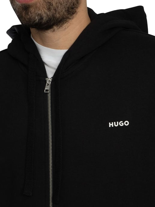 HUGO Dapozip Zip Hoodie, Schwarz - Image 4