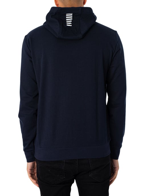 EA7 Jersey-Kapuzenpullover, Blau - Image 3