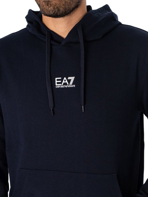 EA7 Jersey-Kapuzenpullover, Blau - Image 4