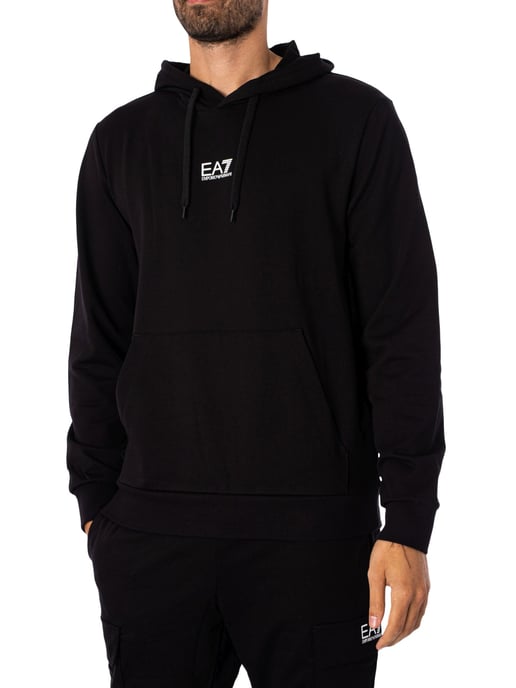 EA7 Jersey-Kapuzenpullover, Schwarz - Image 2