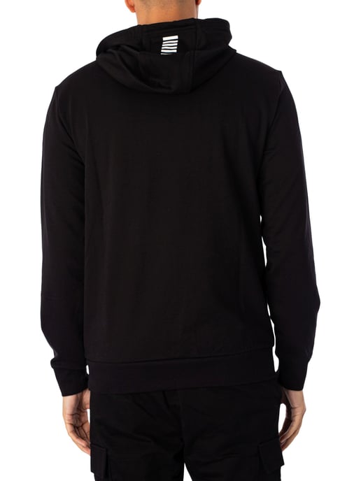 EA7 Jersey-Kapuzenpullover, Schwarz - Image 3