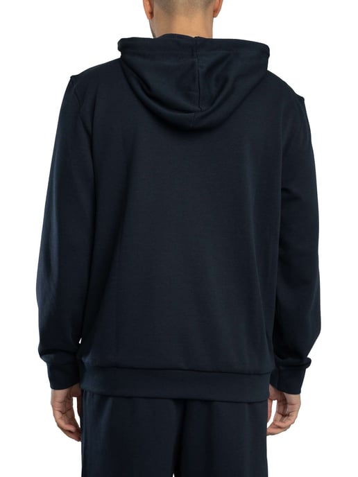 EA7 Pullover-Hoodie Mit Logo-Patch, Blau - Image 3