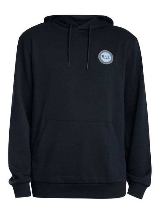 EA7 Pullover-Hoodie Mit Logo-Patch, Blau - Image 6