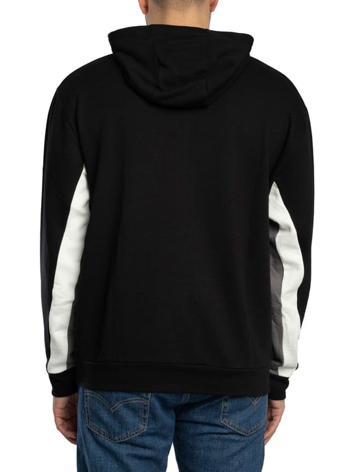 EA7 Logo Jersey Zip Hoodie, Schwarz - Image 3