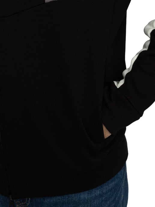 EA7 Logo Jersey Zip Hoodie, Schwarz - Image 4