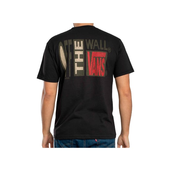 Vans Stretch-T-Shirt Mit Grafikprint Auf Der Rückseite, Schwarz - Image 2