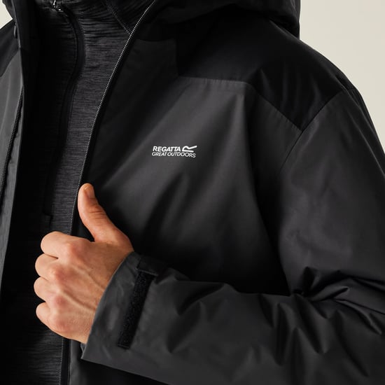Regatta Wasserdichte, Isolierte Thornridge-Jacke, Schwarz - Image 6
