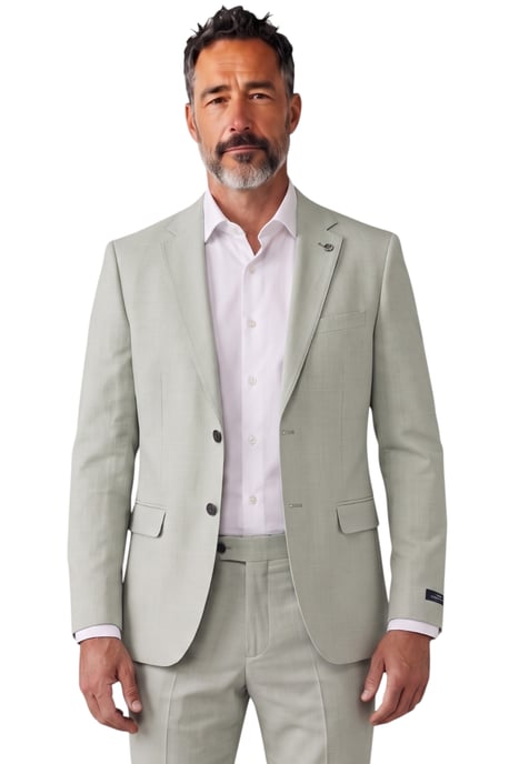 Herren-Blazer in Salbeigrün, tailliert, formell - Belmount - Image 1