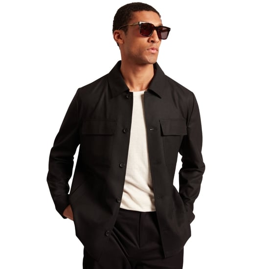 Ted Baker Selwynj Leichte Schwarze Wollmischungsjacke - Image 4