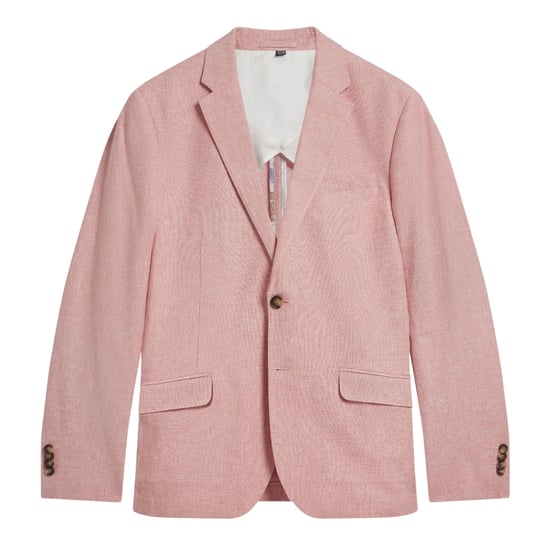 Ted Baker Kenleyj Stretch-blazer Aus Rosa Leinen - Image 1
