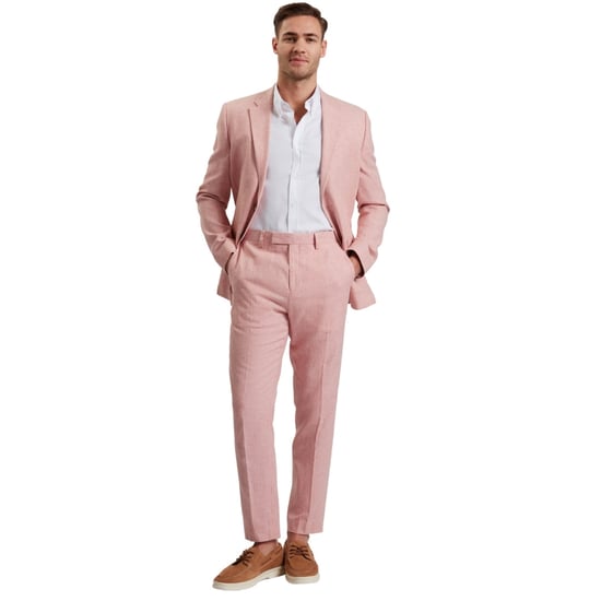 Ted Baker Kenleyj Stretch-blazer Aus Rosa Leinen - Image 5
