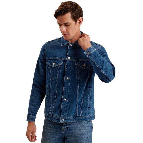Ted Baker Brisbane Blue Denim Truckerjacke - Image 4
