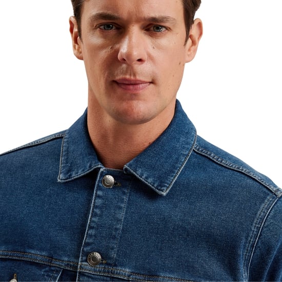 Ted Baker Brisbane Blue Denim Truckerjacke - Image 5