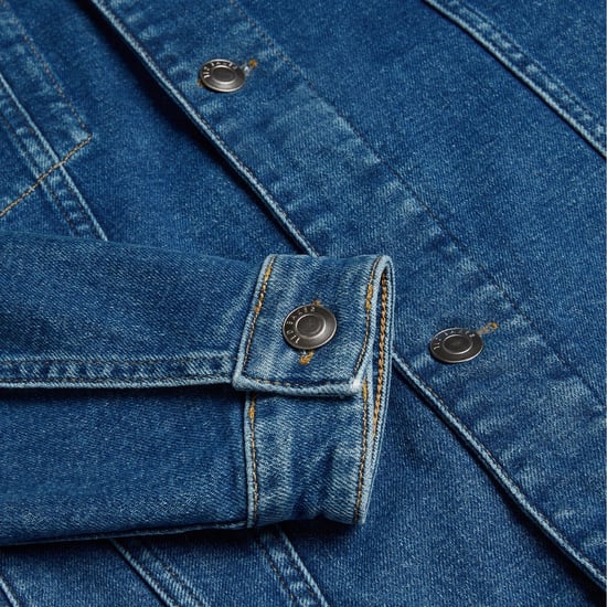 Ted Baker Brisbane Blue Denim Truckerjacke - Image 6