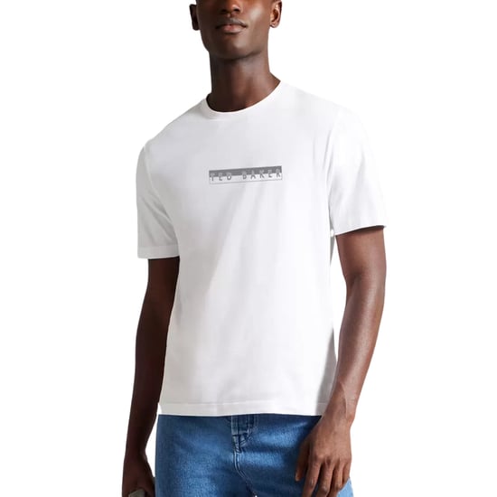 Weißes T-shirt Mit Grafikbox-logo Von Ted Baker Albar - Image 2