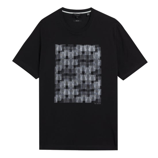 Ted Baker T‑Shirt mit Tessman Box-Print - Schwarz - Image 1