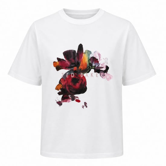 Ted Baker Phina Floral Bloom Weißes T-shirt - Image 1