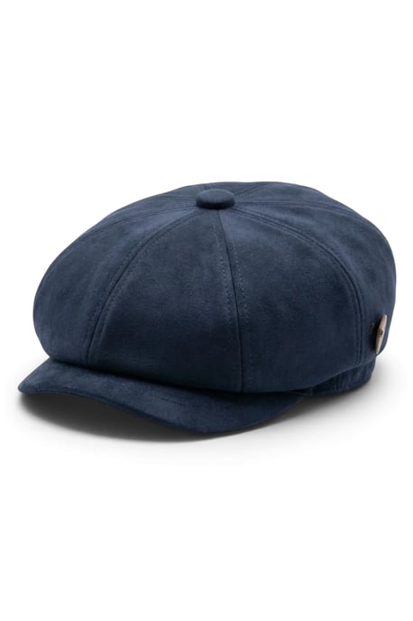 Klassischer Gatsby-Baker-Boy-Hut für Herren aus marineblauem Wildleder im Vintage-Stil mit 8 Panels - MHT-1 - Image 2