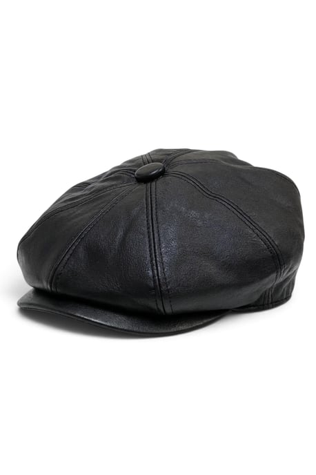 Schwarzer Herren-Bäckerhut im Vintage-Stil aus Kunstleder, 8-teilig, Gatsby-Stil - MHT-1 - Image 2