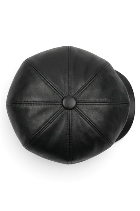 Schwarzer Herren-Bäckerhut im Vintage-Stil aus Kunstleder, 8-teilig, Gatsby-Stil - MHT-1 - Image 4