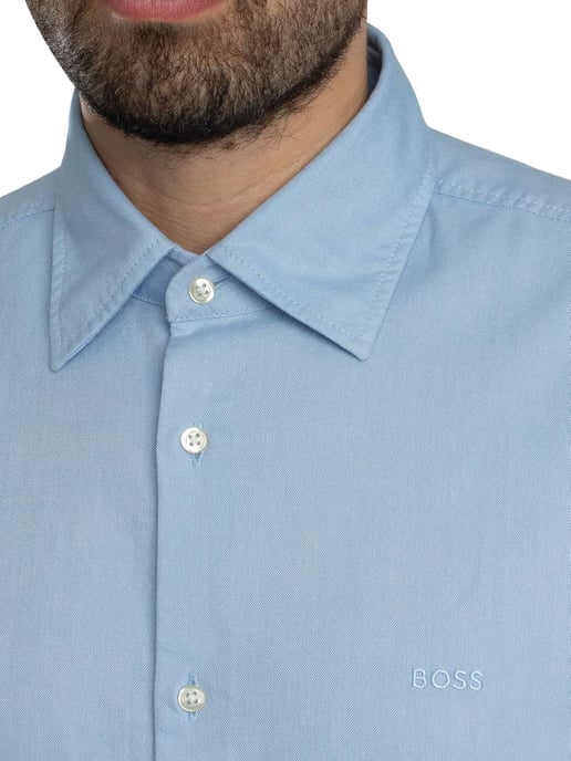 BOSS Rash Kurzarmhemd, Blau - Image 4