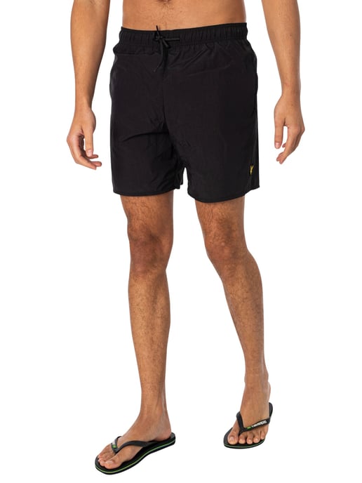 Lyle & Scott Einfarbige Badeshorts, Schwarz - Image 1